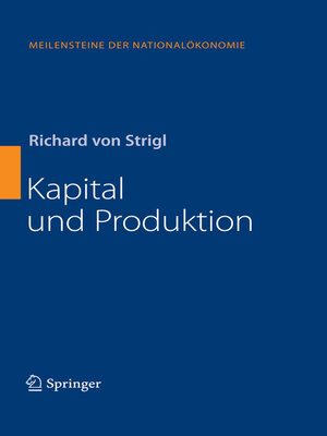 cover image of Kapital und Produktion